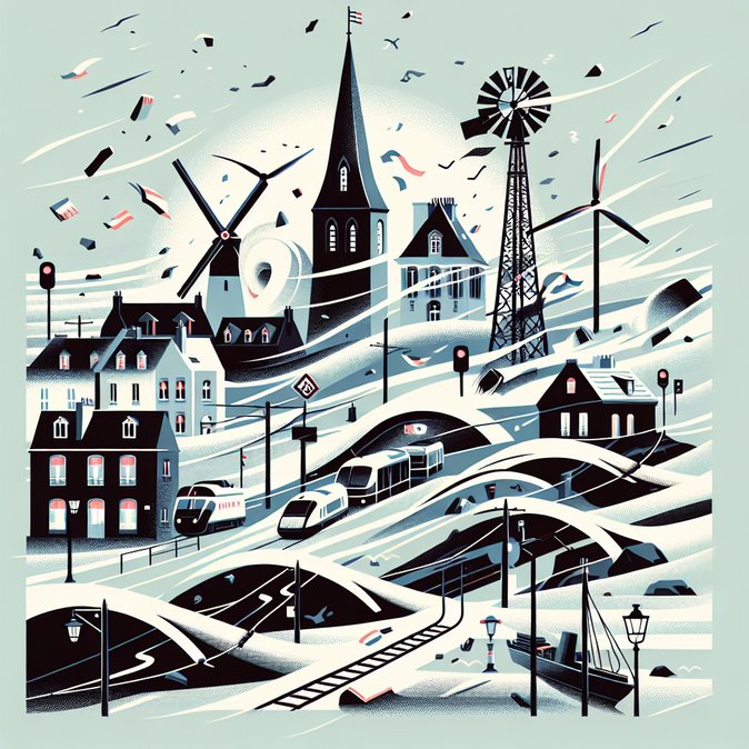 La tormenta Goretti deja sin electricidad y paraliza los trenes París-Normandía, afectando los viajes de negocios