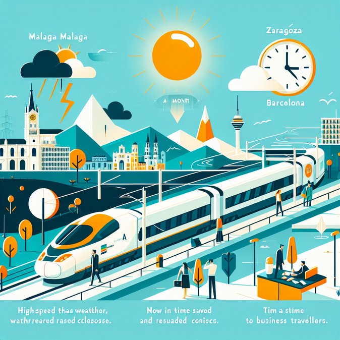 Renfe恢复马拉加—萨拉戈萨—巴塞罗那高速列车服务，修复风暴破坏线路