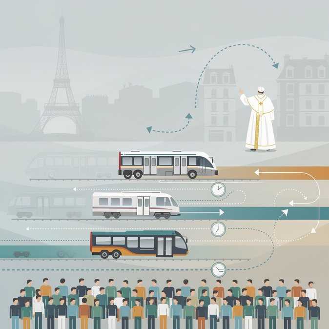 Paris transport network to run Olympic-level service for papal events on 25-26 September