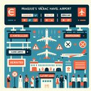 El aeropuerto de Praga cancela 32 vuelos hacia Oriente Medio debido al cierre del espacio aéreo regional