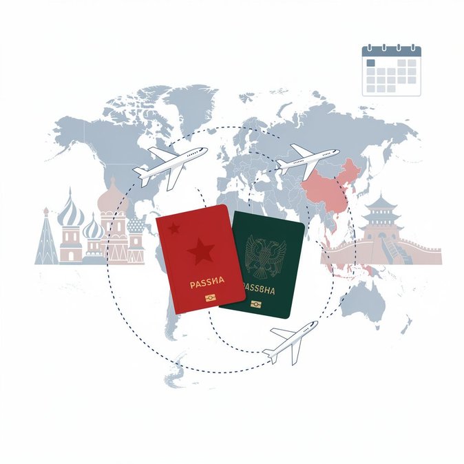 China Extends 30-Day Visa-Free Entry for Russian Citizens Through 2026