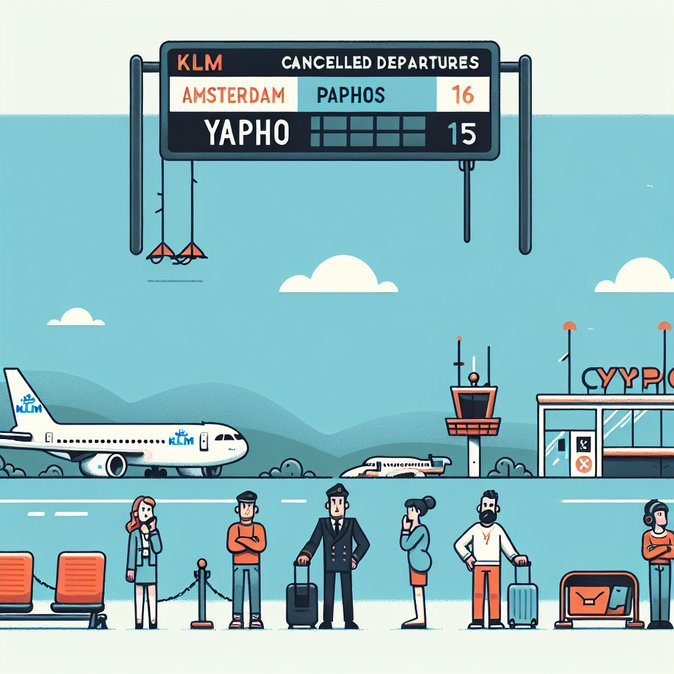 Amsterdam–Paphos Flight Among Hundreds Canceled in Europe-Wide Disruption, Hitting Cypriot Travellers