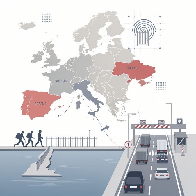 Polonia se une a 22 países de la UE para solicitar una reunión urgente sobre Schengen tras el aumento de migrantes en Ceuta