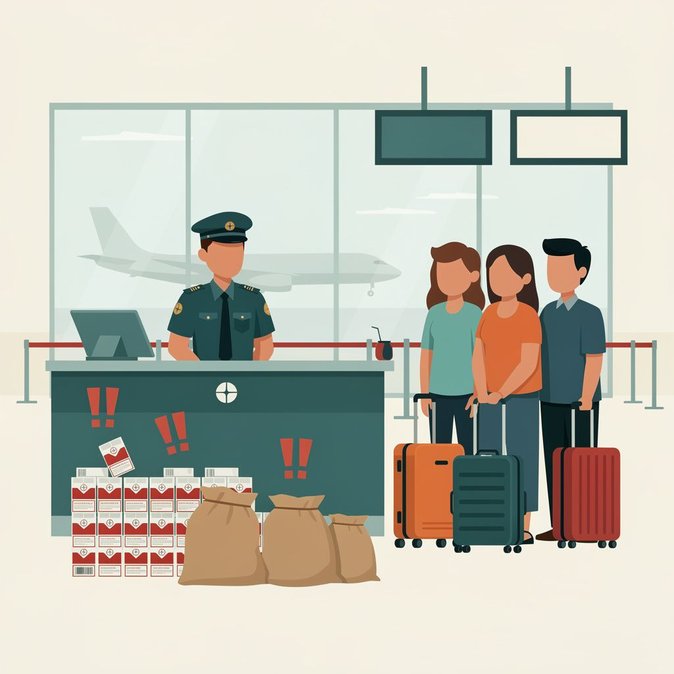 Customs Sting at Paphos Airport Nets €14,400 in Fines for Duty-Unpaid Tobacco