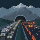 本周蒙布朗隧道附近A40公路夜间封闭，法瑞跨境交通将受影响