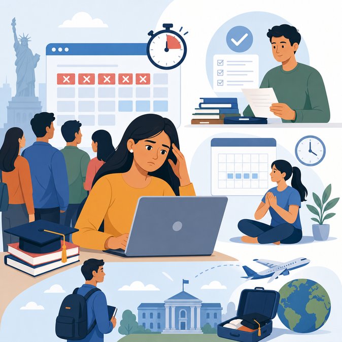 U.S. F-1 Visa Slots Disappear Within Minutes, Fueling Panic Among Indian Students