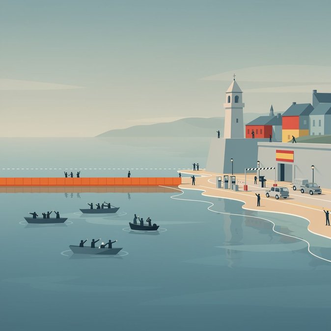 Spain Installs 500-Meter Sea Barrier After Deadly Ceuta Border Rush