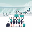 La tripulación de cabina de WestJet realiza un ‘Día de Acción’ en Calgary ante la inminente votación de huelga