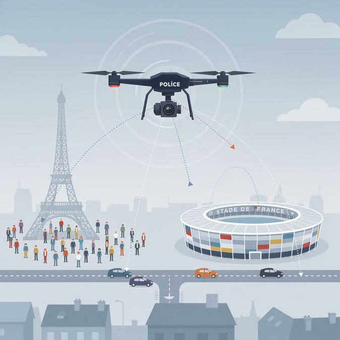 Drone surveillance authorised over Paris and Saint-Denis for papal events