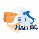 Italy keeps air- and sea-border checks on arrivals from Spain in place through 16 October