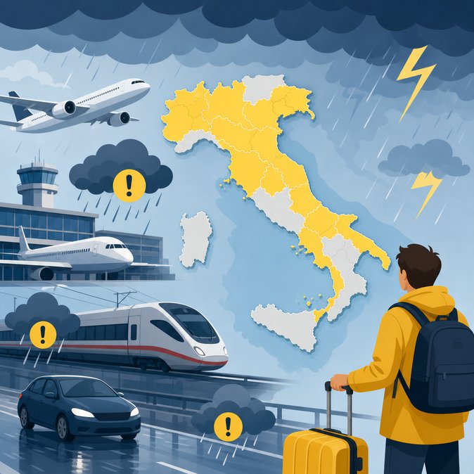 Severe Storms Trigger Yellow-Level Weather Alert in Eight Regions, Possible Transport Delays