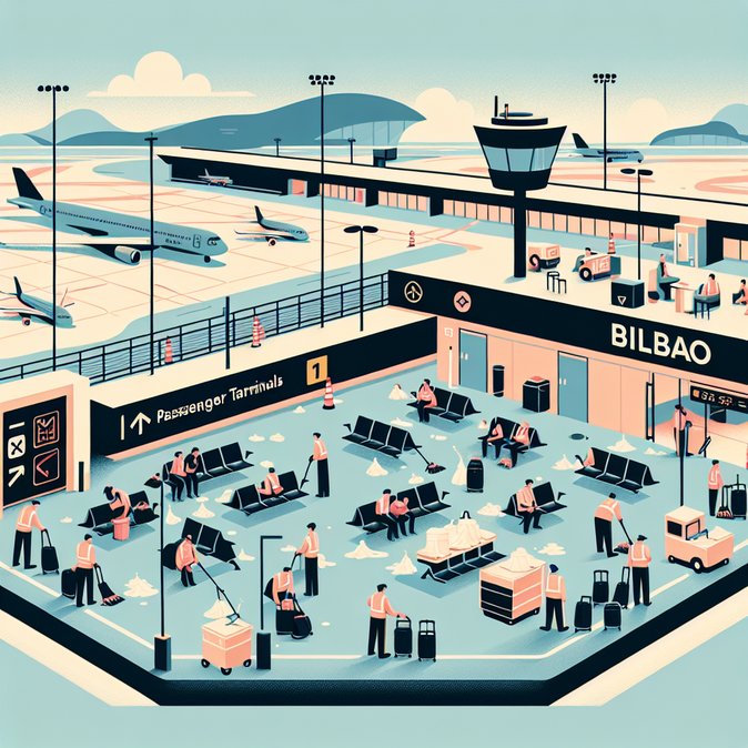 Bilbao Airport Faces 48-Hour Cleaning Strike on 14–15 January