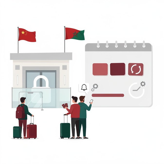 Embajada de China en Marruecos suspende servicios consulares del 23 al 24 de julio por actualización técnica