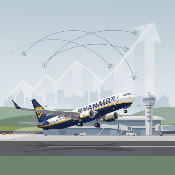 Ryanair Bases 9th Aircraft at Birmingham, Adding Five New Routes