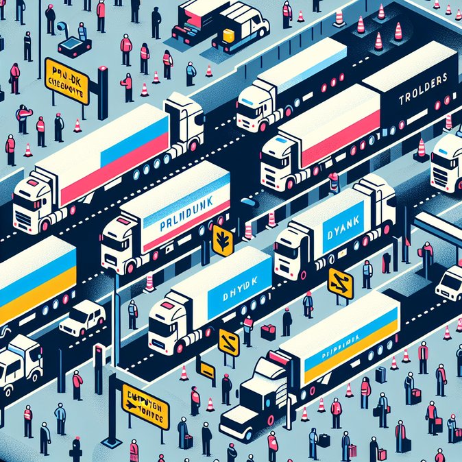 Truck Queues Top 30 Days as Polish Carrier Blockade Escalates at Ukrainian Border