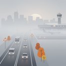ضباب كثيف في الصباح يطلق تحذيرات جوية باللونين الأحمر والأصفر في الإمارات، وينذر بتوصيات للسفر
