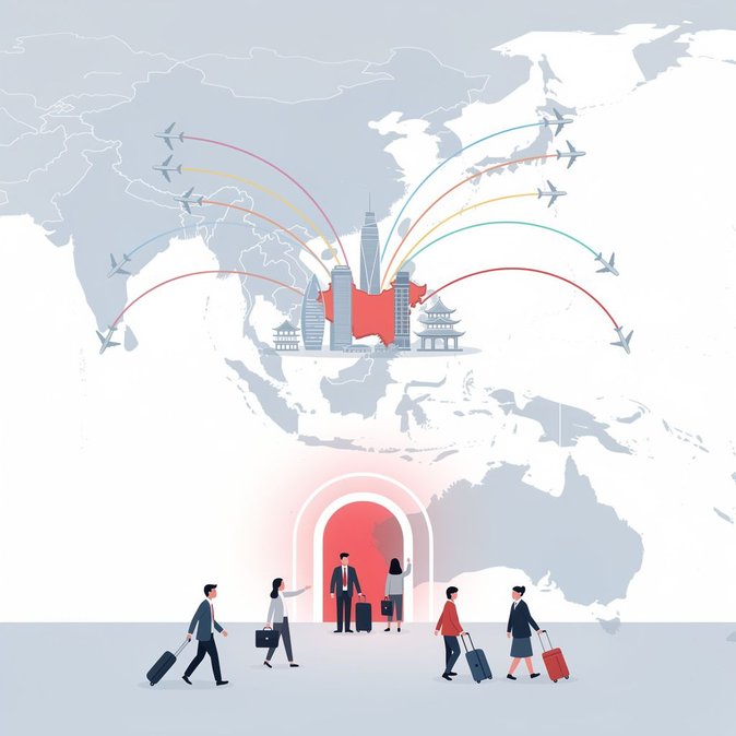 Boom en viajes transfronterizos: Xinhua destaca un aumento del 30 % en entradas sin visa a China