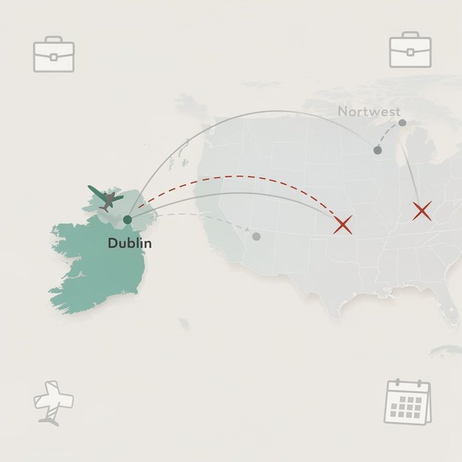 Aer Lingus elimina tres rutas a EE. UU. y reduce su horario de invierno mientras acelera recortes de costos