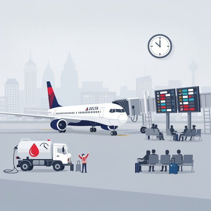 Delta émet un avis de pénurie de carburant pour les vols à destination de Boston, entraînant des déroutages et des retards