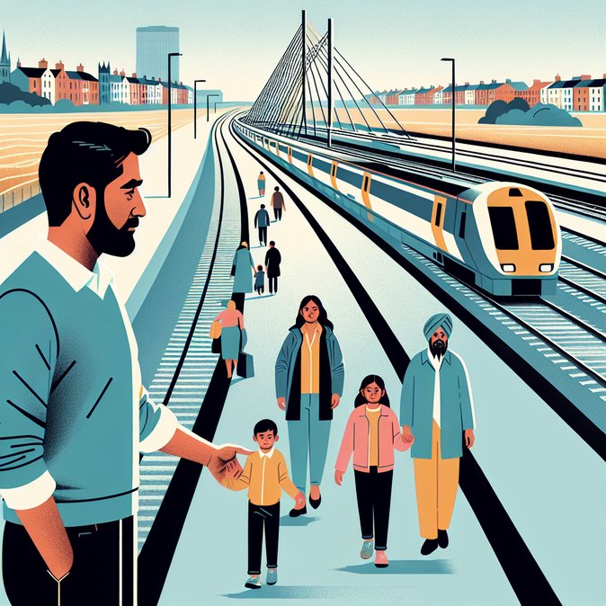 Alleged facilitator charged after Afghan family caught on Dublin-Belfast train in people-smuggling probe