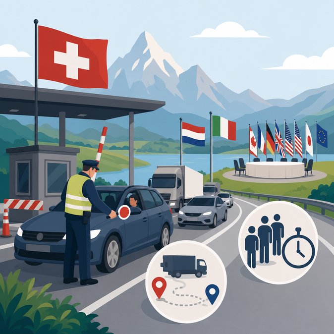 Schengen Re-tightens: Switzerland Announces G7 Controls as Netherlands & Italy Prolong Checks—Belgian Firms Should Brace for Delays