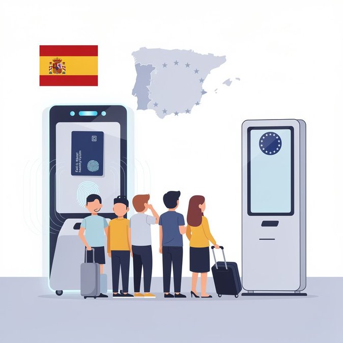 Contrôles d’empreintes biométriques EES en vigueur, ETIAS toujours en attente — l’Espagne précise les règles d’entrée