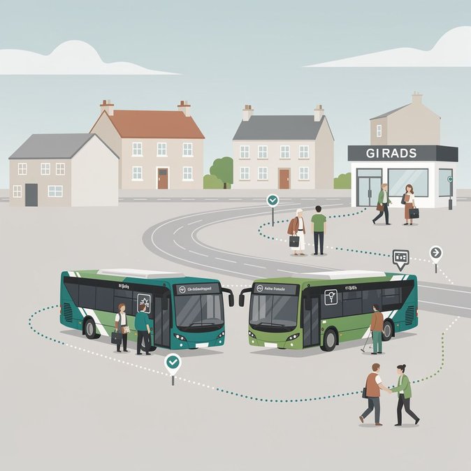 Ennis inaugure son premier réseau de bus urbain dédié avec le lancement des lignes NS1 et NS2 par TFI