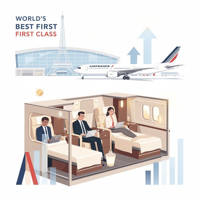 Air France se lleva el premio a la ‘Mejor Primera Clase del Mundo’ en los Skytrax 2026, reforzando el atractivo del viaje premium en Francia