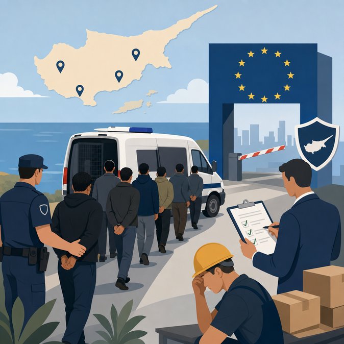 Nationwide Sweep Detains 29 Irregular Migrants in Cyprus