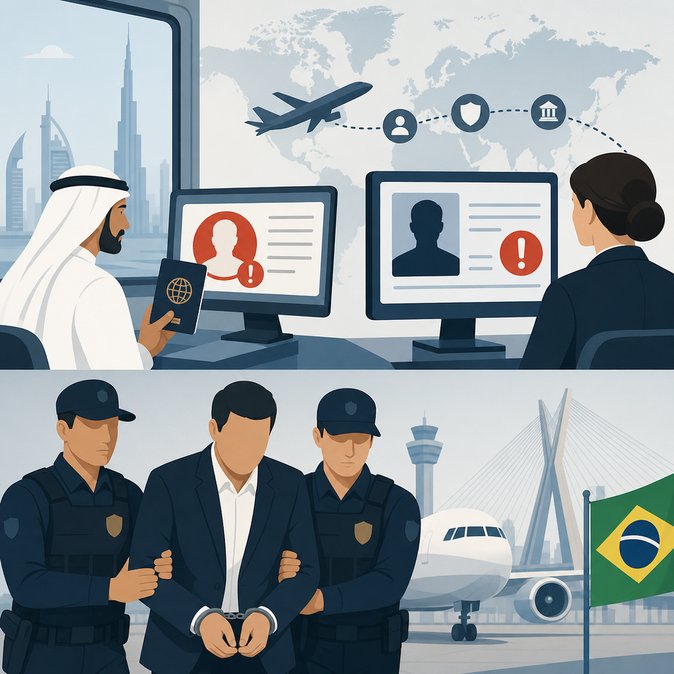 International Cooperation Leads to Deportation of Fugitive Back to Brazil via Guarulhos Airport